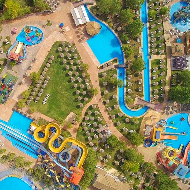 and water park aerial view